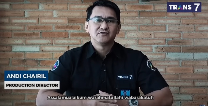 Andi Chairil , Production Director Trans7, minta maaf langsung melalui canel youtube @TRANS7official