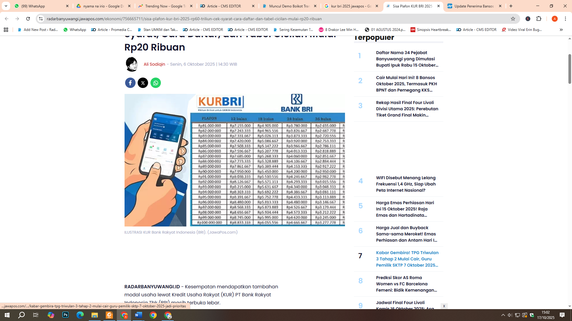 KUR BRI Oktober 2025