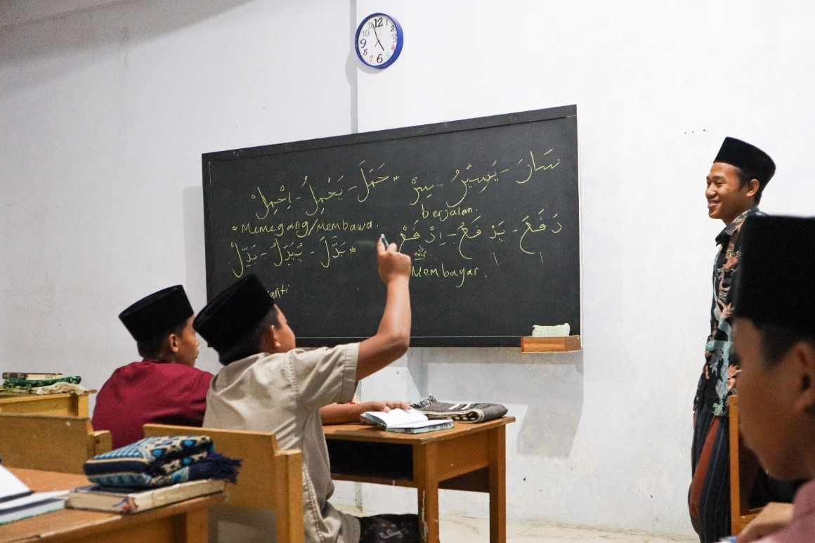 Bersemangat dan aktif dalam kosakata pagi.