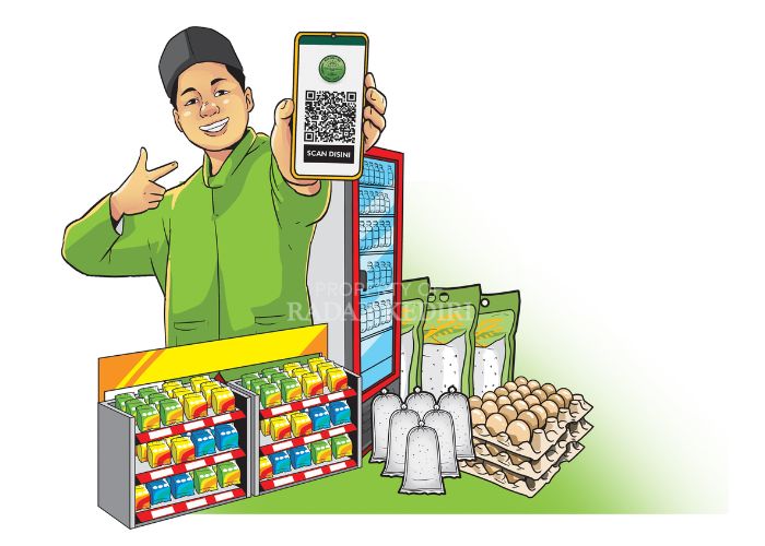 Ilustrasi download aplikasi.