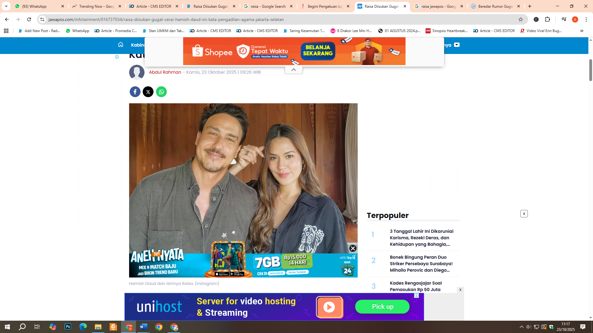 Hamish Daud dan Raisa