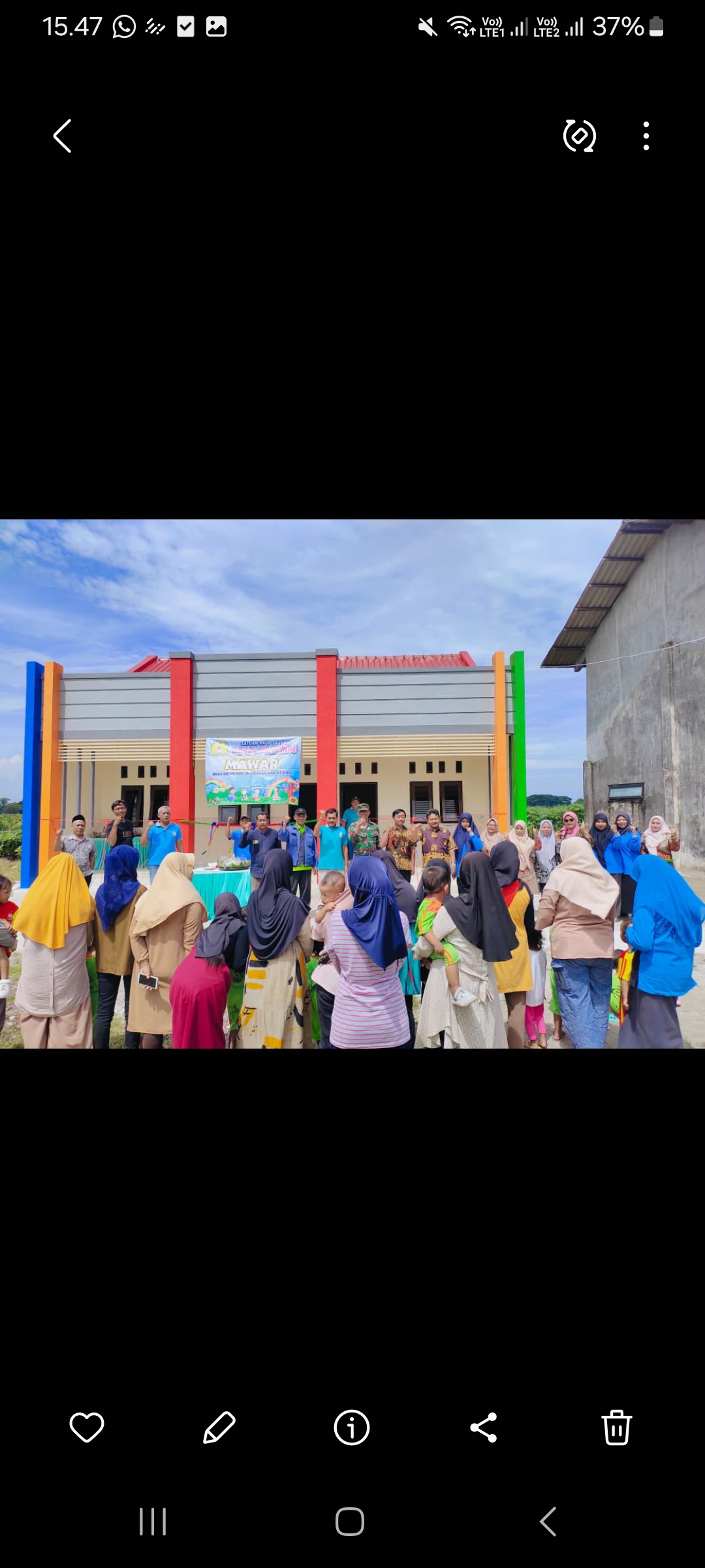 Peresmian gedung Tapos baru (Dok. Pemdes Ngino)