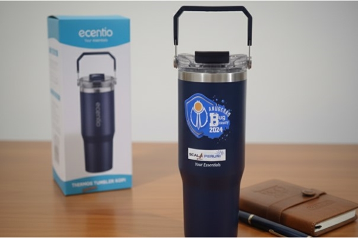 Tumbler custom untuk Seminar Kit Eksklusif