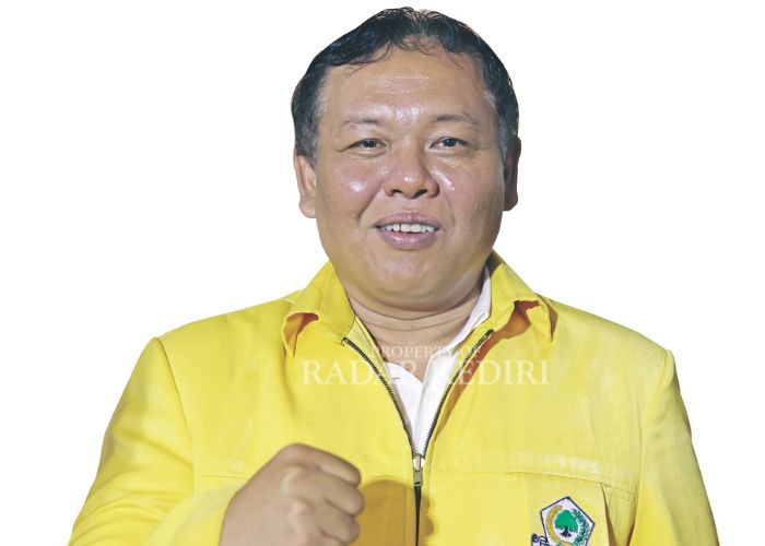 NAKHODA BARU: Sosok M Heri Setiawan, Ketua DPD Partai Golkar Kabupaten Kediri.