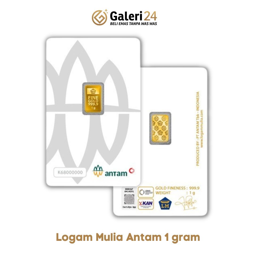 Logam mulia Antam 1 gram