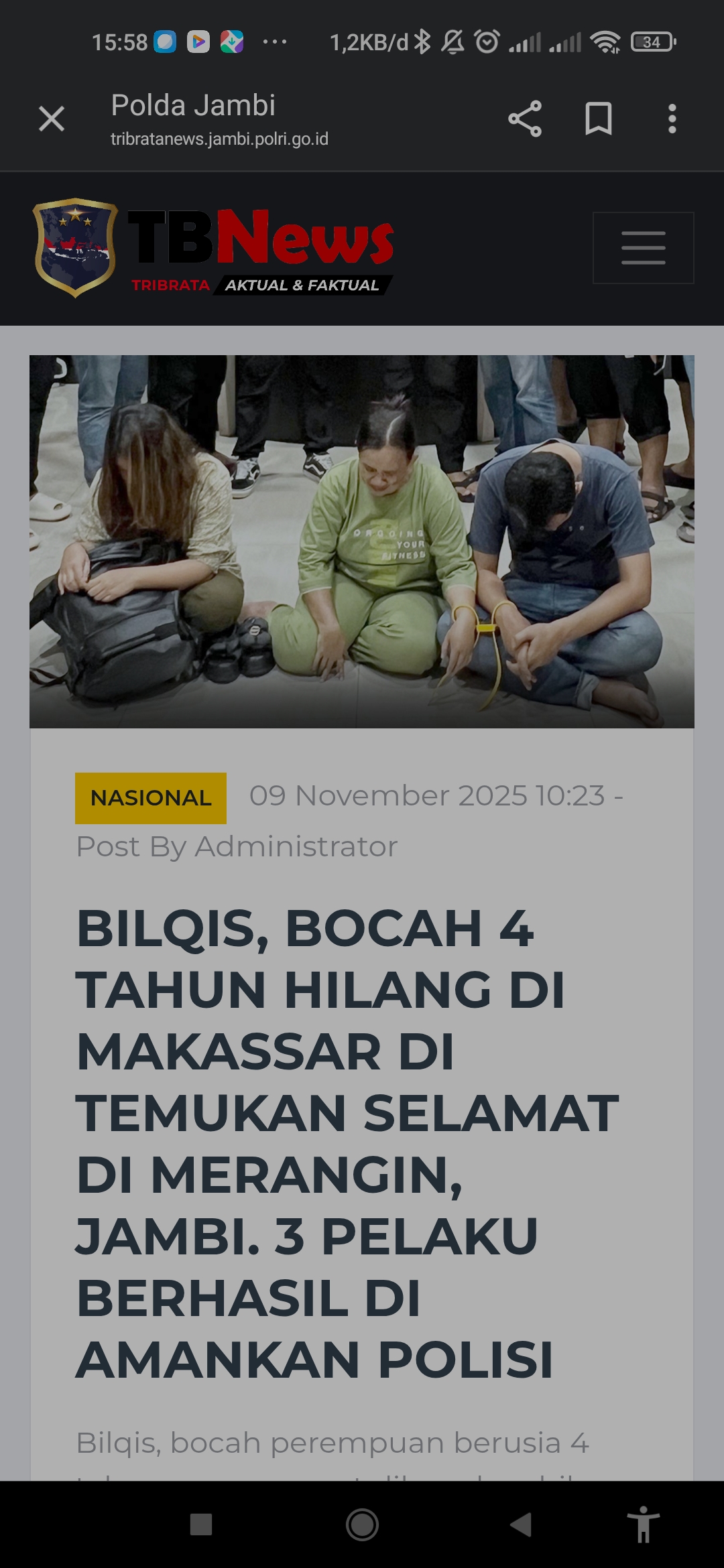 Penculikan Bilqis Makassar
