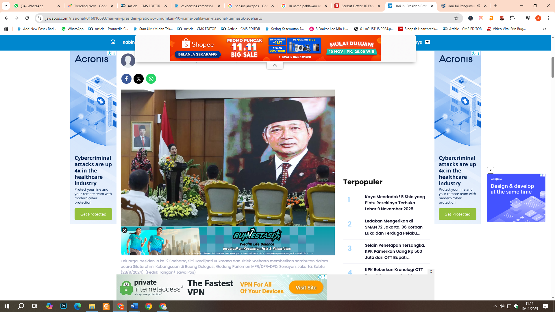10 Nama Pahlawan Nasional