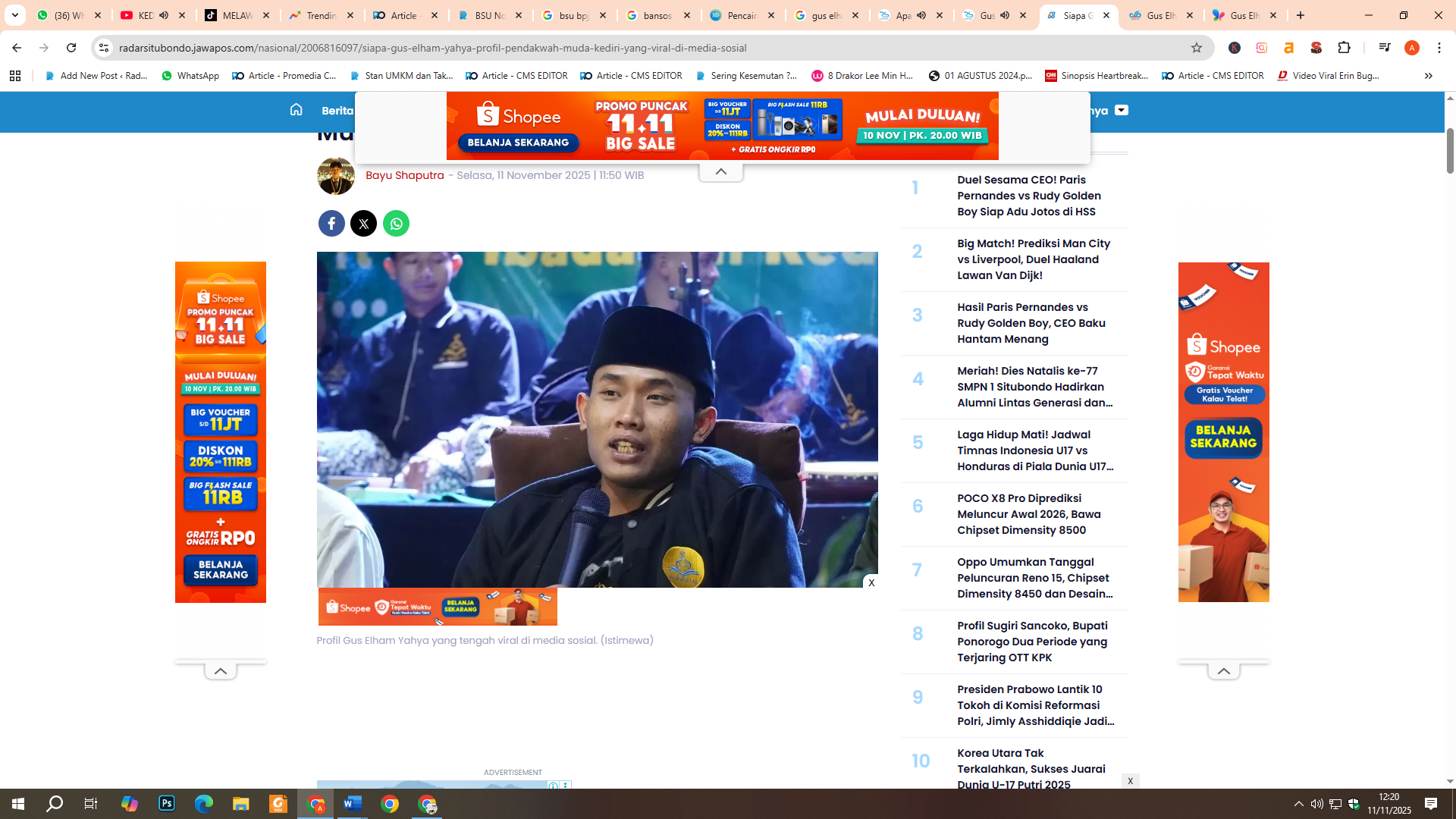 Profil dan Pendidikan Gus Elham