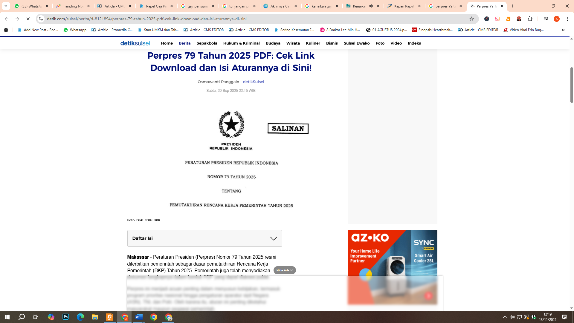 perpres 79 tahun 2025