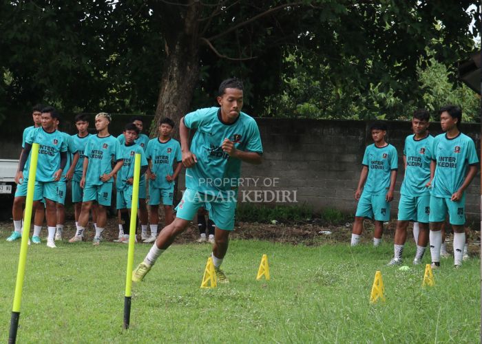 Skuad Inter Kediri berlatih jelang Liga 4.