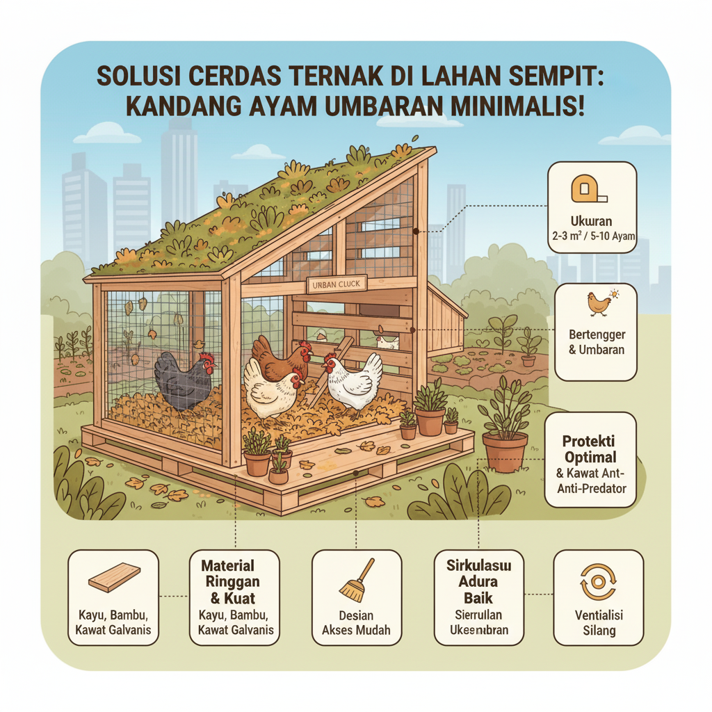 Ilusrtrasi Kandang Ayam Umbaran