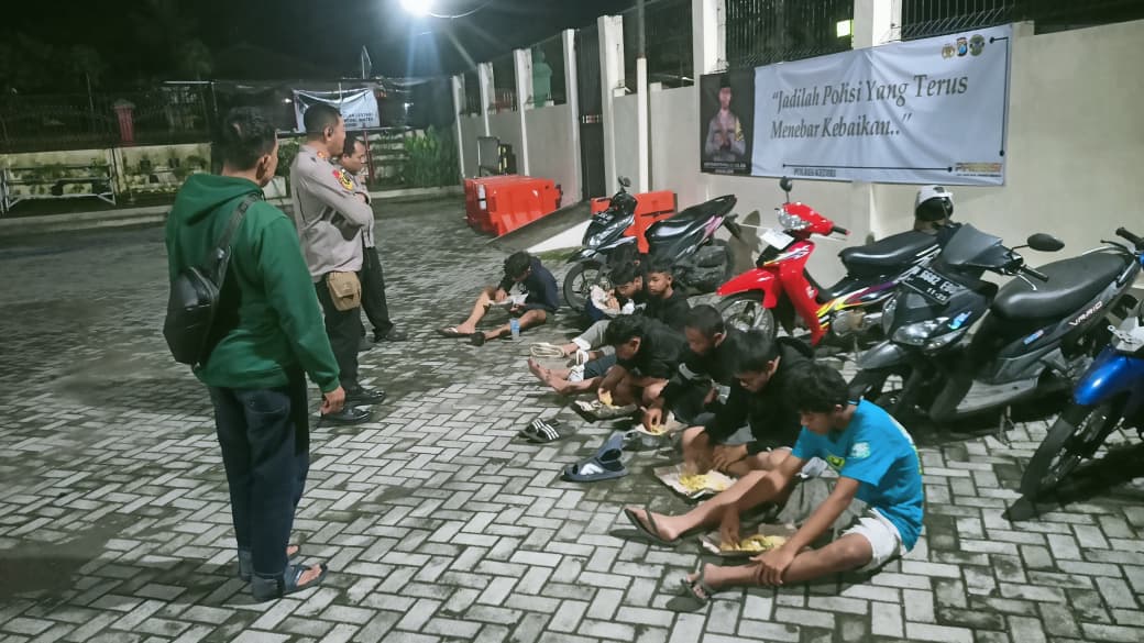 Remaja yang kedapatan hendak balap liar diamankan oleh Polsek Wates.