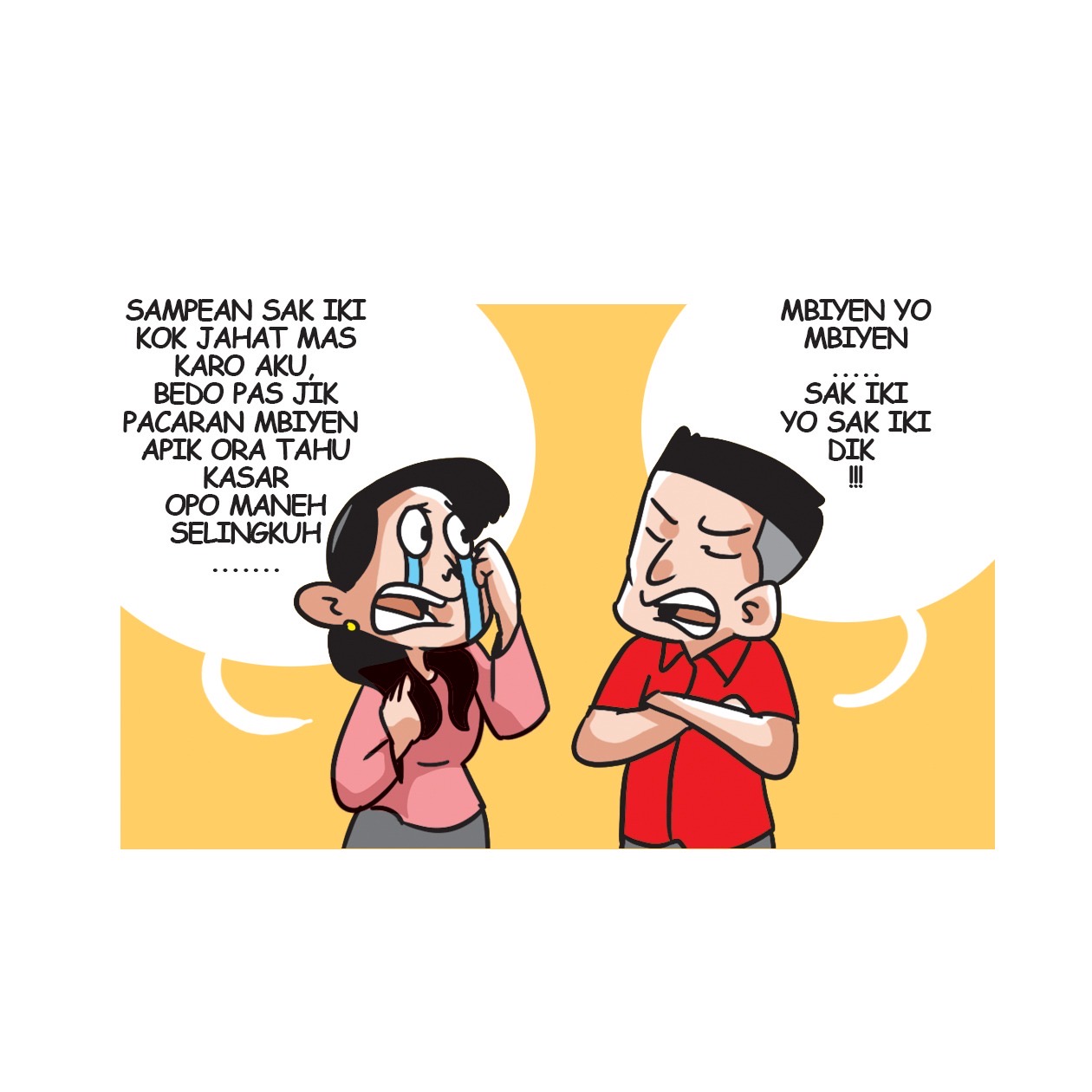 Ilustrasi perselisihan rumah tangga.