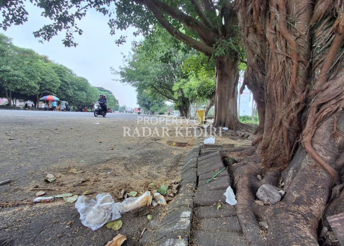 Banyak tempat sampah namun masyarakat abai dan membuang sampah sembarangan (Foto Aad MS)