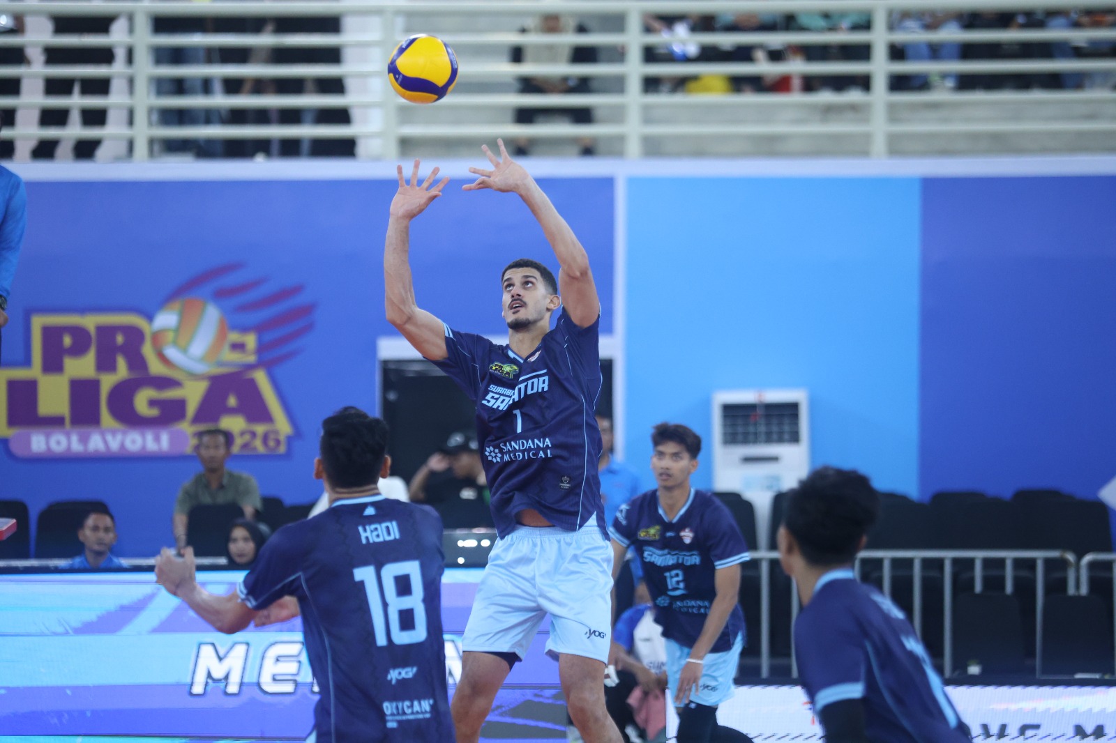 Surabaya Samator dalam laga lanjutan Proliga 2026.