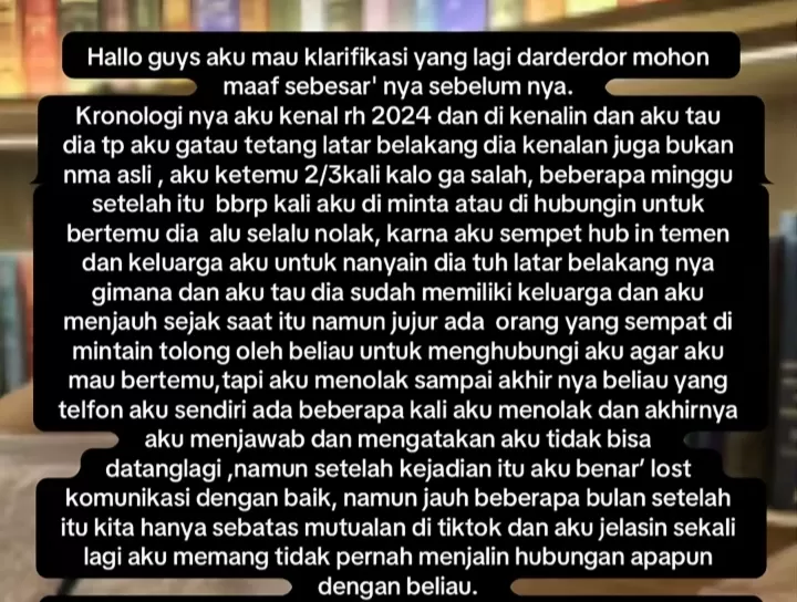 Klarifikasi dari perempuan yang diduga ada dalam video viral Ricky Harun. (Tiktok @Queivn