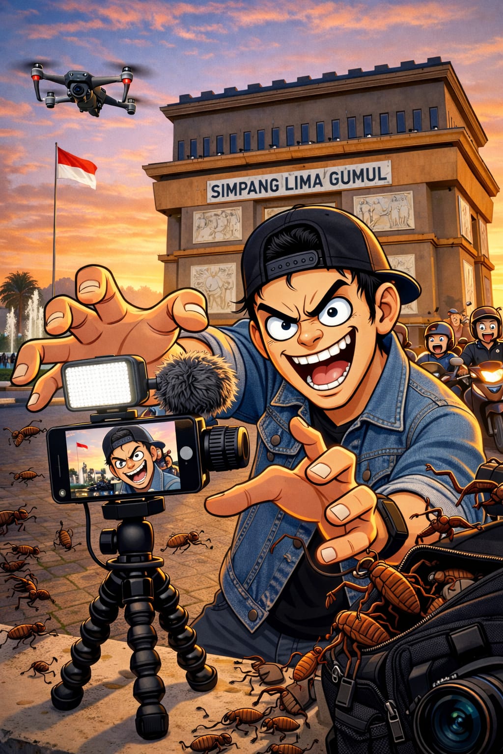 Ilustrasi konten kreator.