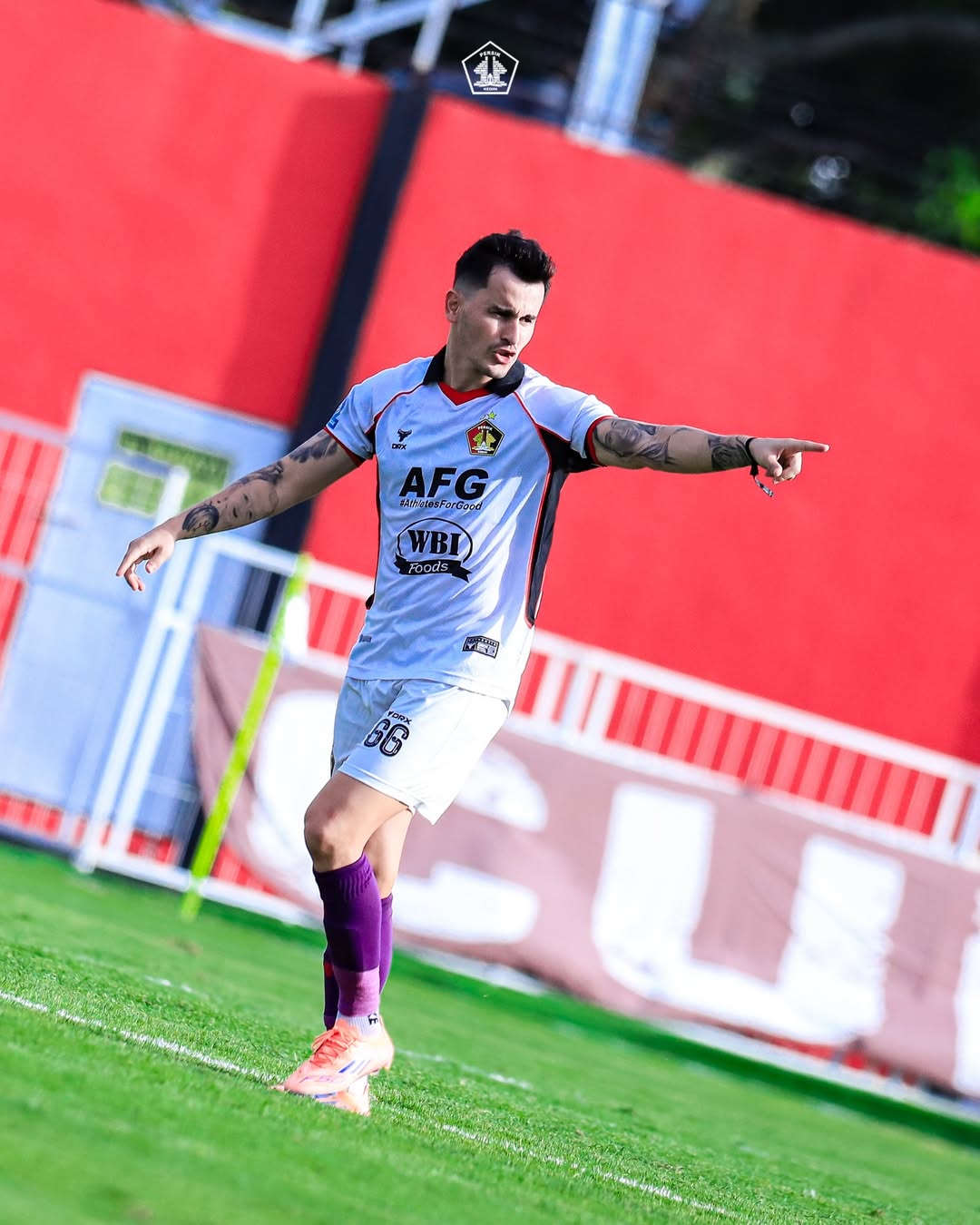Adrian Luna saat debut di Persik Kediri.