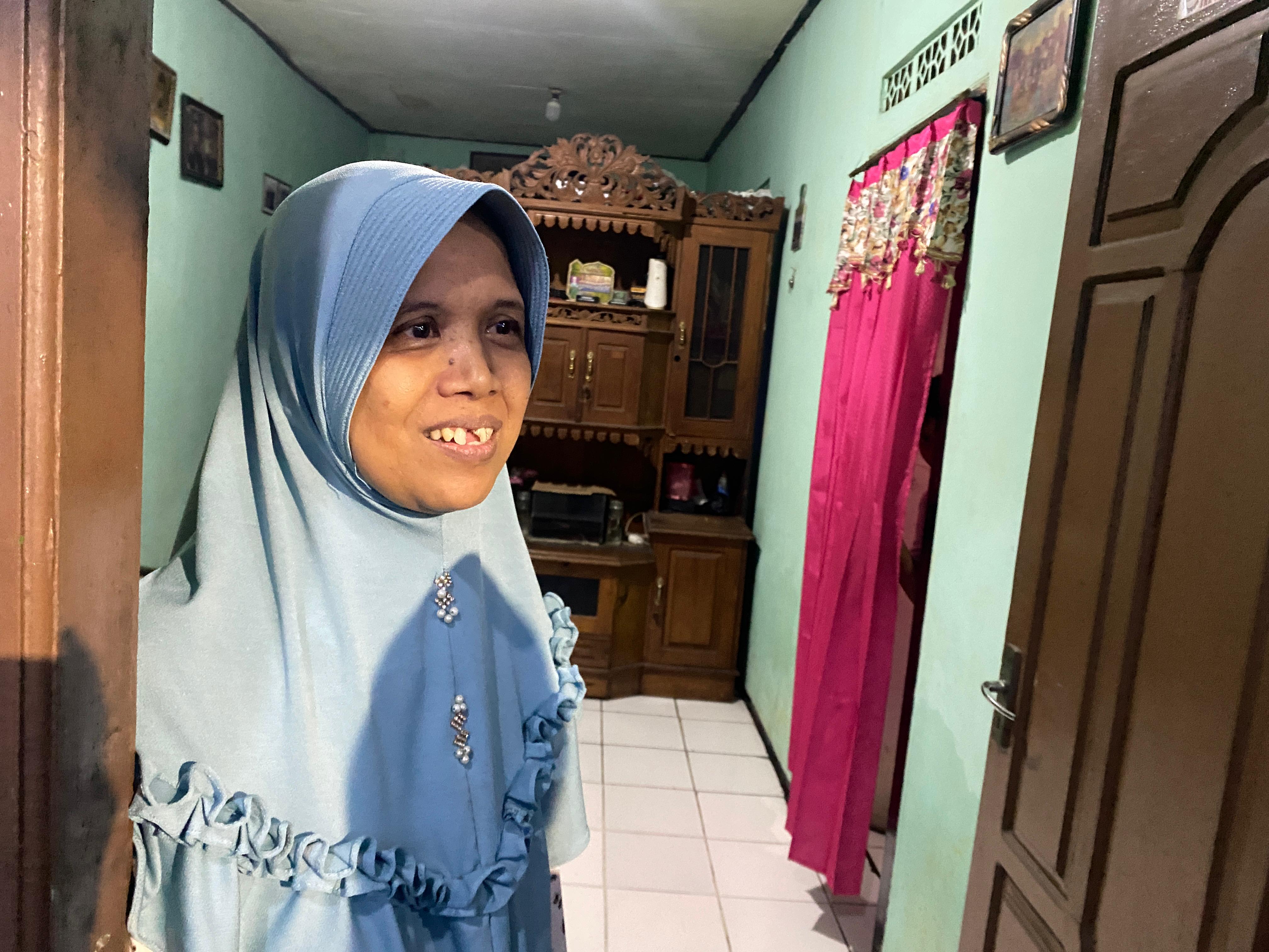 Suyati, pemilik rumah yang ditabrak Bus Harapan Jaya.