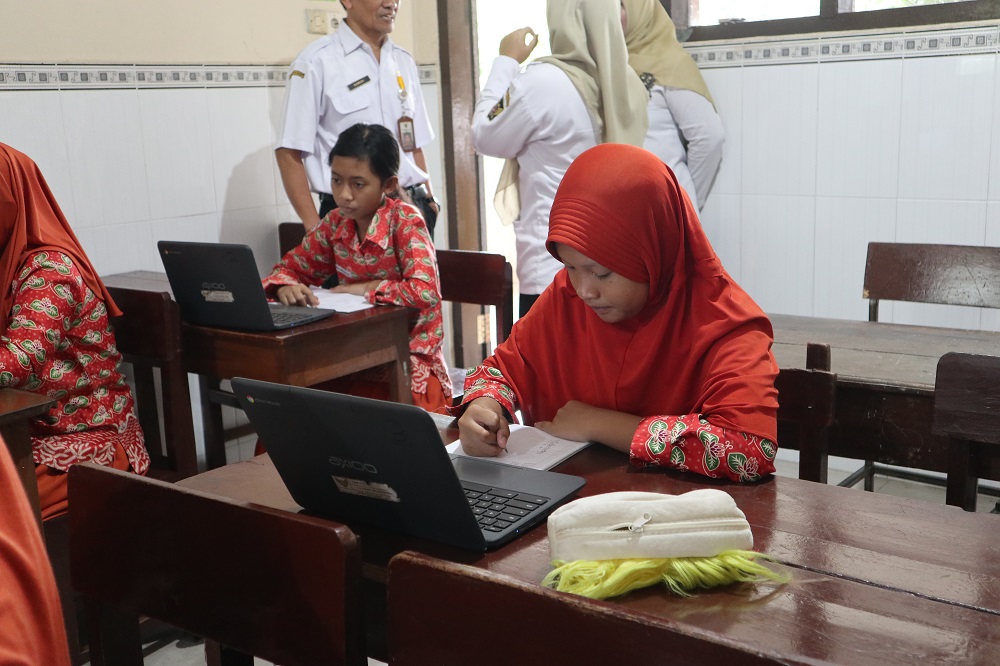 Ilustrasi: Pelajar SDN Sukorame 2 ketika mengikuti try out TKA pada pertengahan Januari lalu.