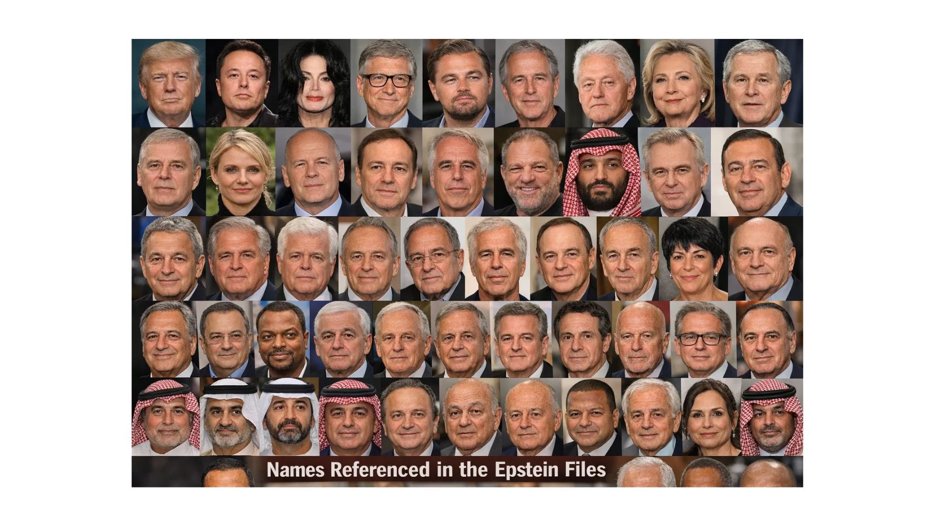 Tokoh yang terdaftar dalam Epstein Files 