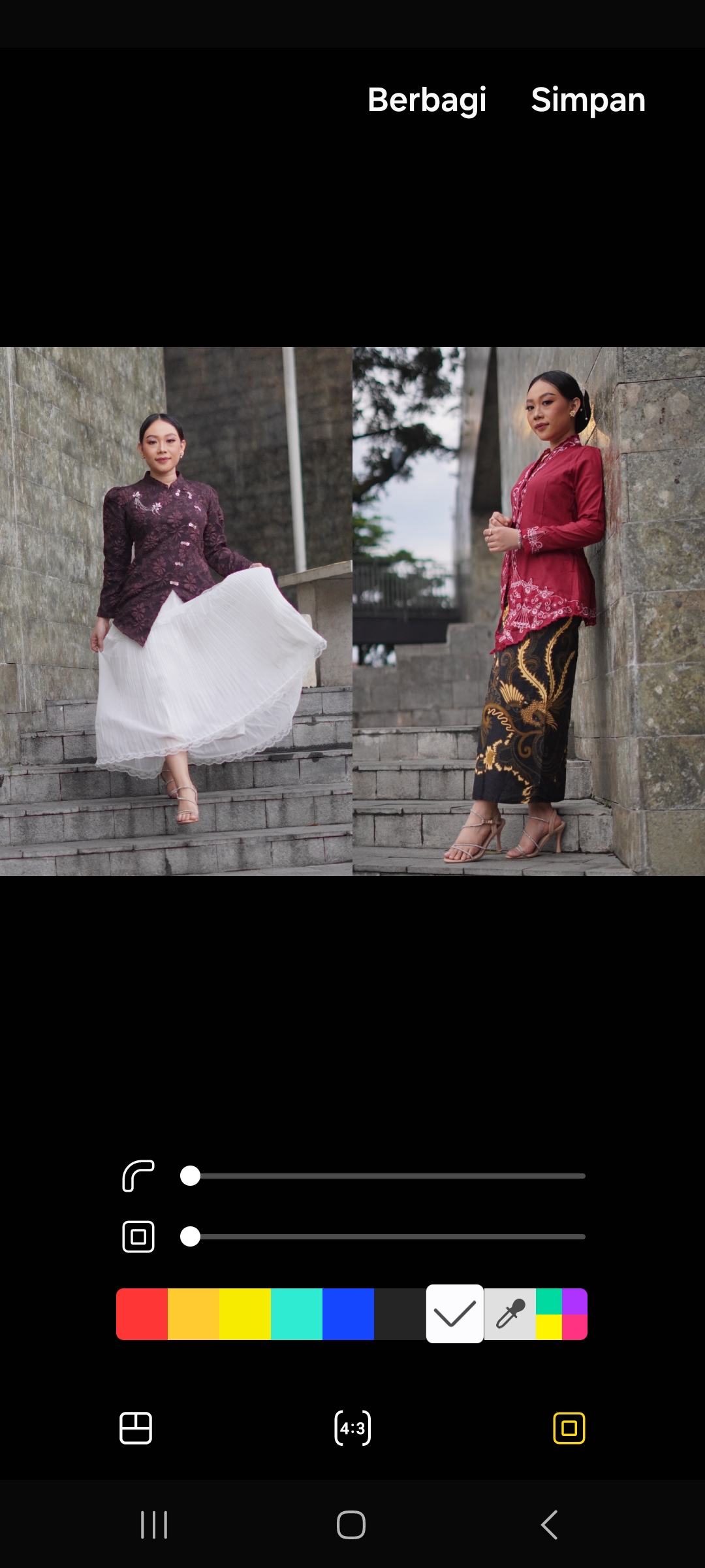 Padu padan kebaya dengan konsep tradisional dan modern (Diana Yunita Sari/JPRK)