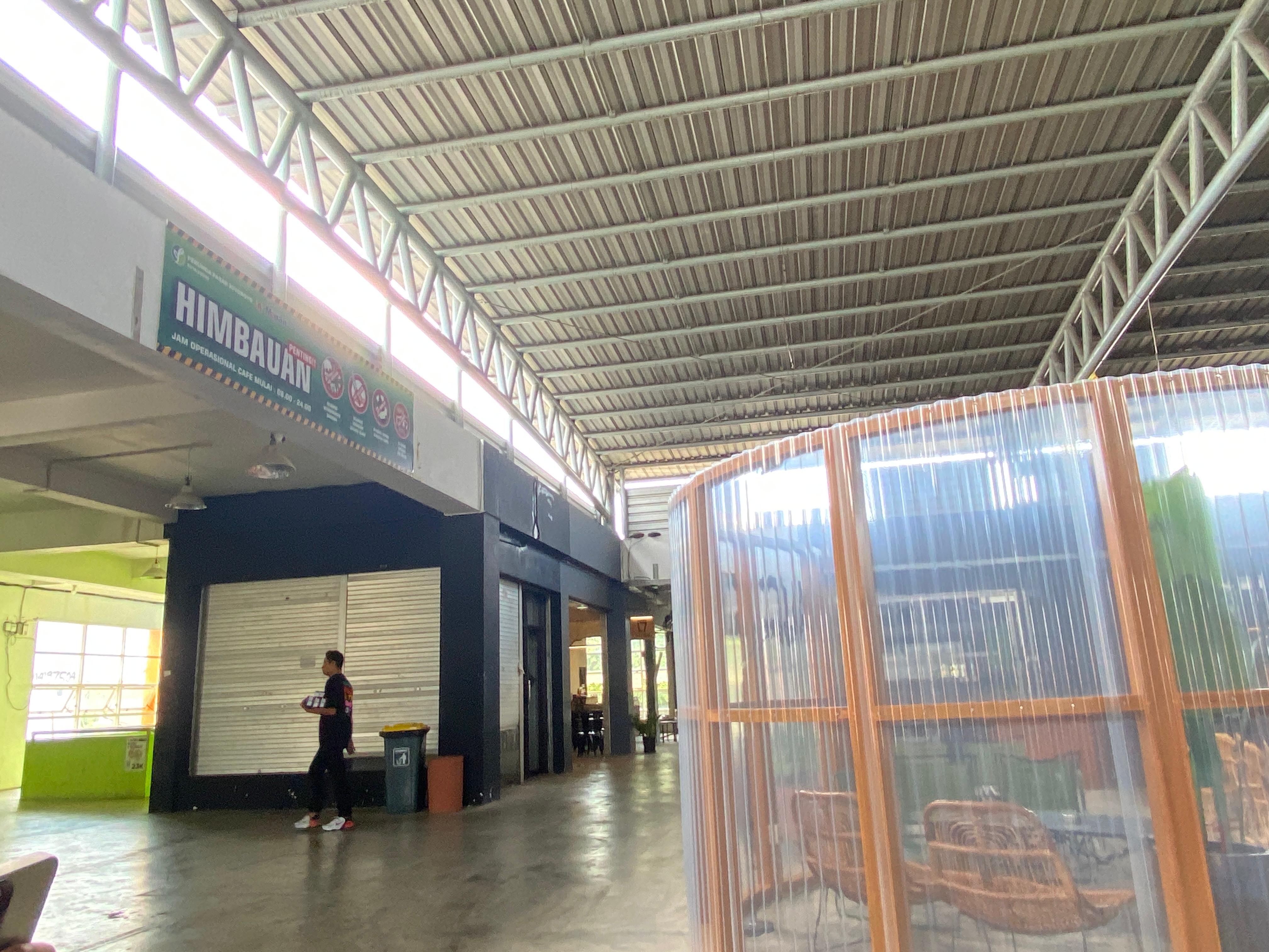 Kamera pengawas terpasang di lantai 2 Pasar Setonobetek Kota Kediri.