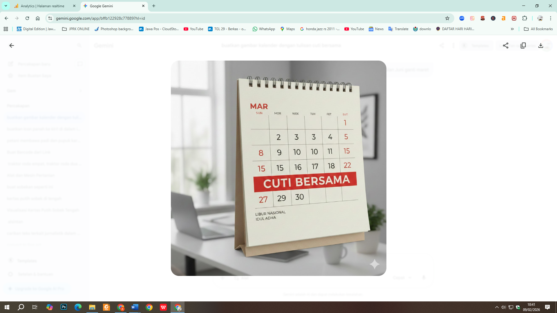 Jadwal Cuti Bersama PNS 2026