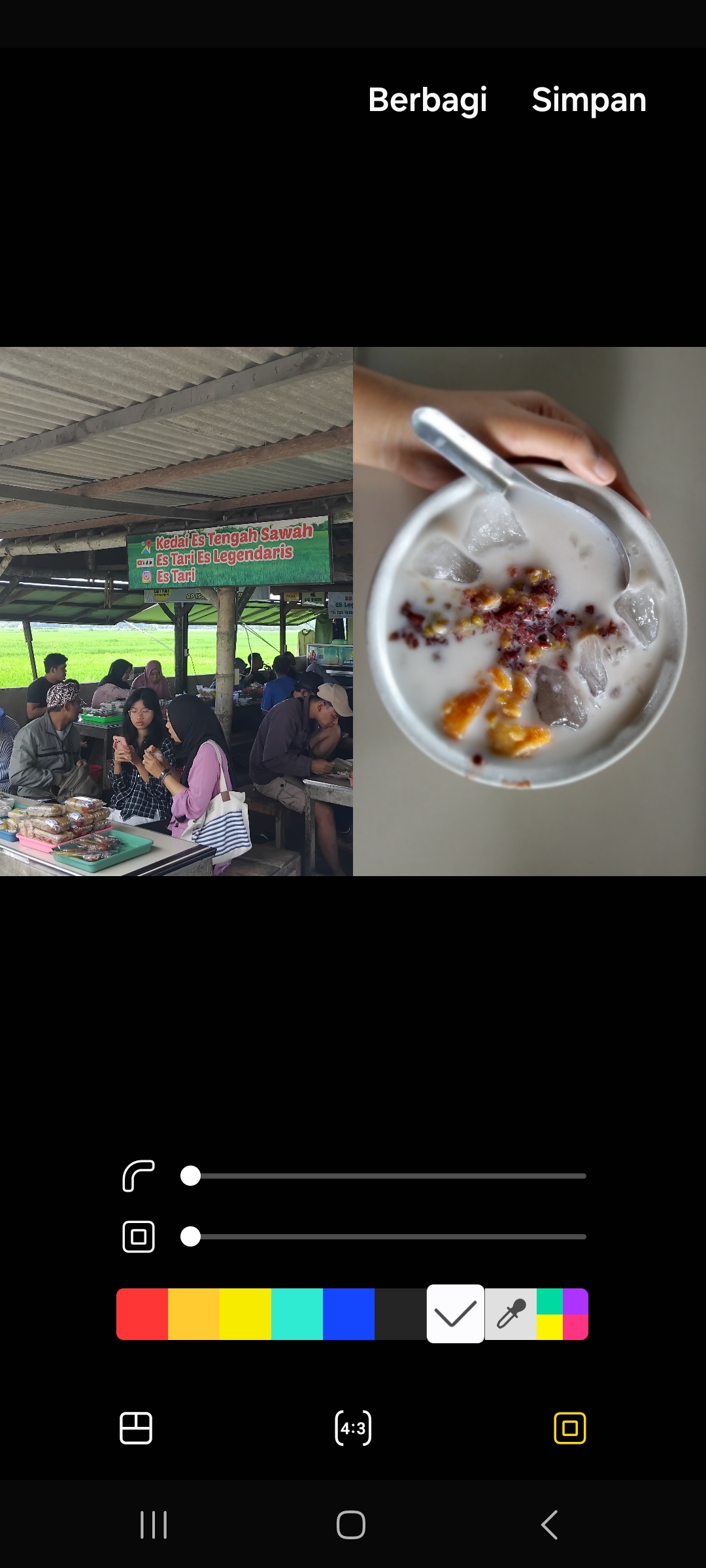 Es Tari legendaris di Desa Kapas (Diana Yunita Sari/JPRK)