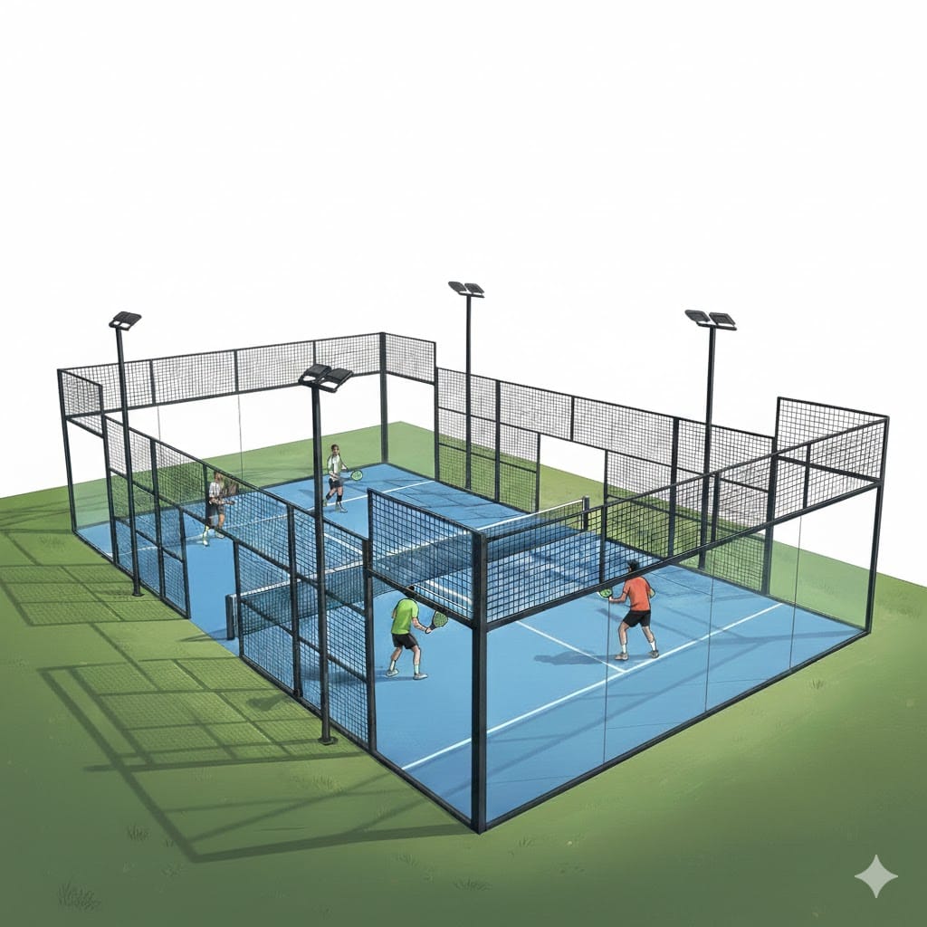 Ilustrasi olahraga padel.