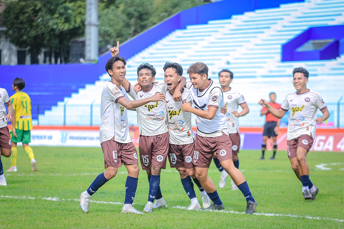 Persedikab Kediri saat berlaga di Liga 4 Piala Gubernur Jawa Timur.