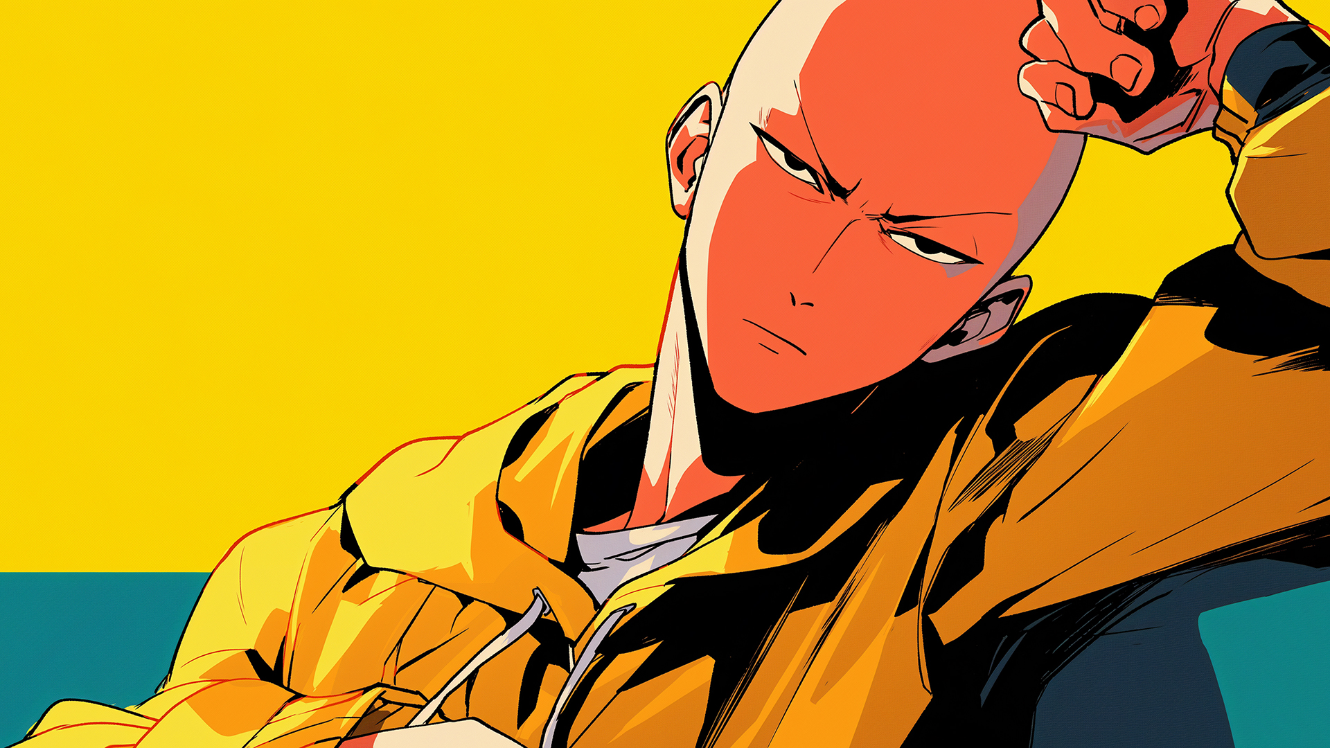 Saitama, salah satu karakter dengan kekuatan paling kuat di anime.