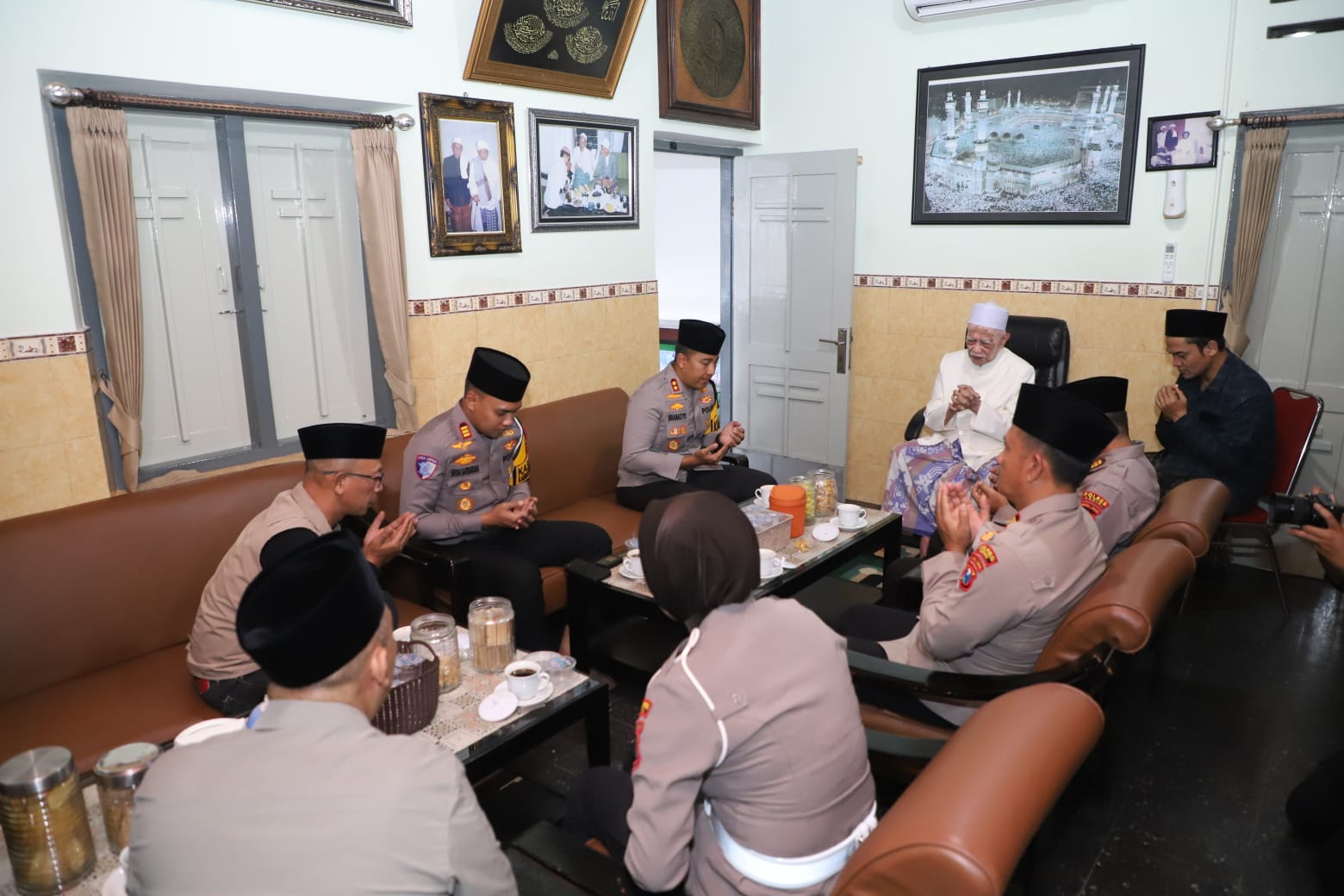Polres Kediri sowan ke Ponpes Lirboyo. (Foto: Humas Polres Kediri)