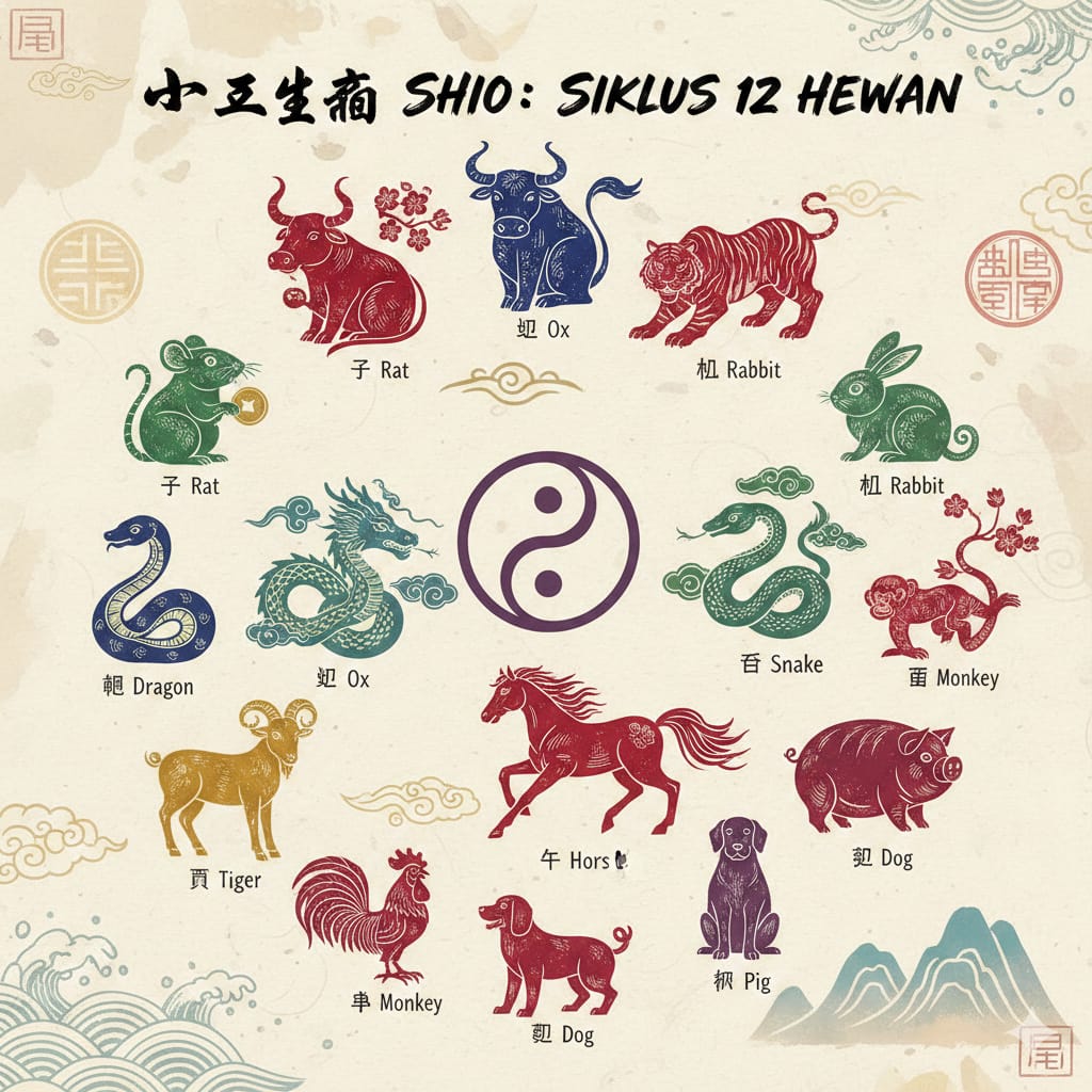 Ilustrasi 12 Shio
