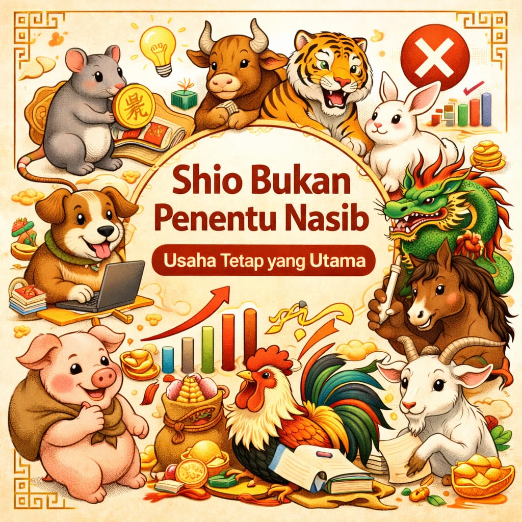 Ilustrasi ramalan shio yang bukan merupakan penentu nasib.