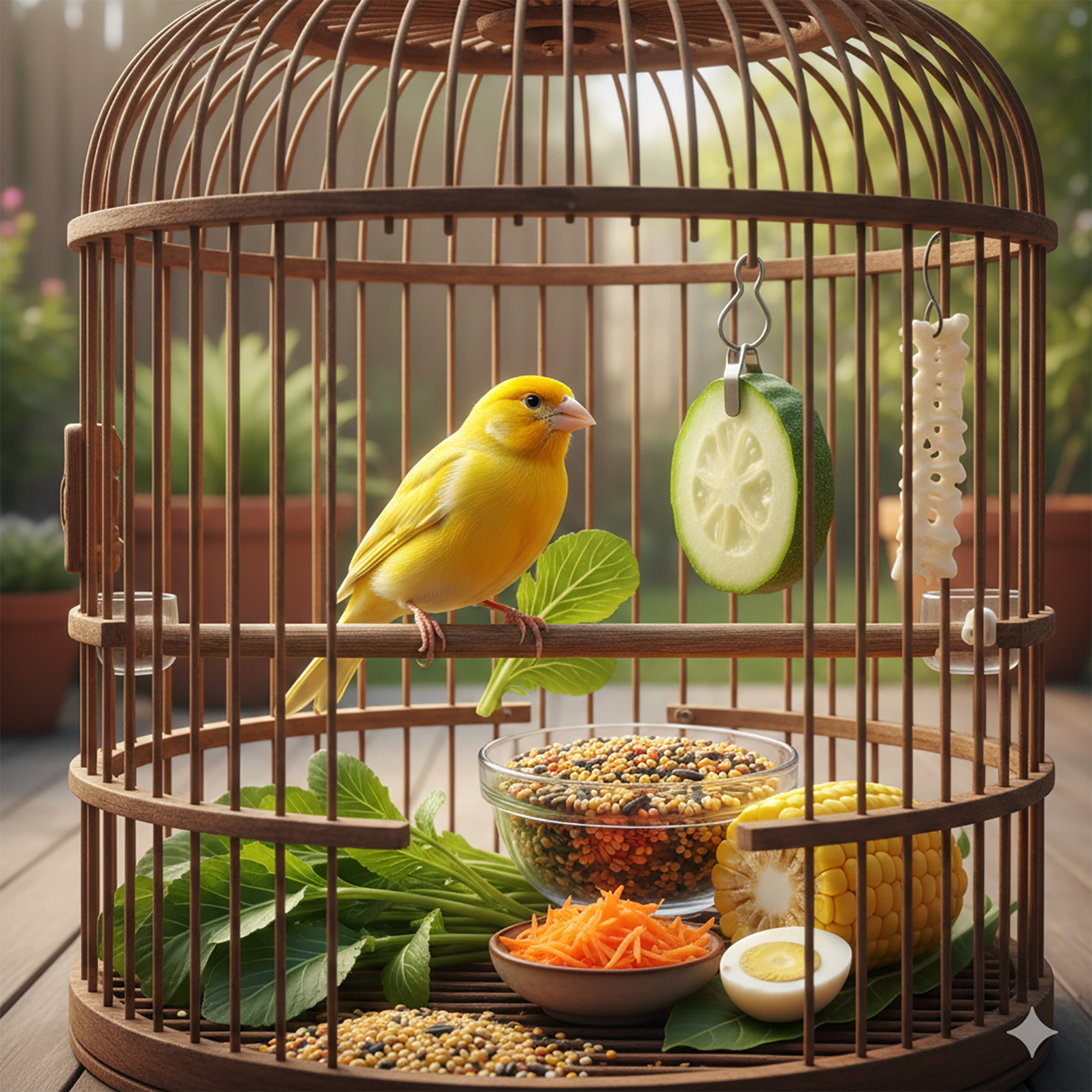 Makanan bagus buat kenari