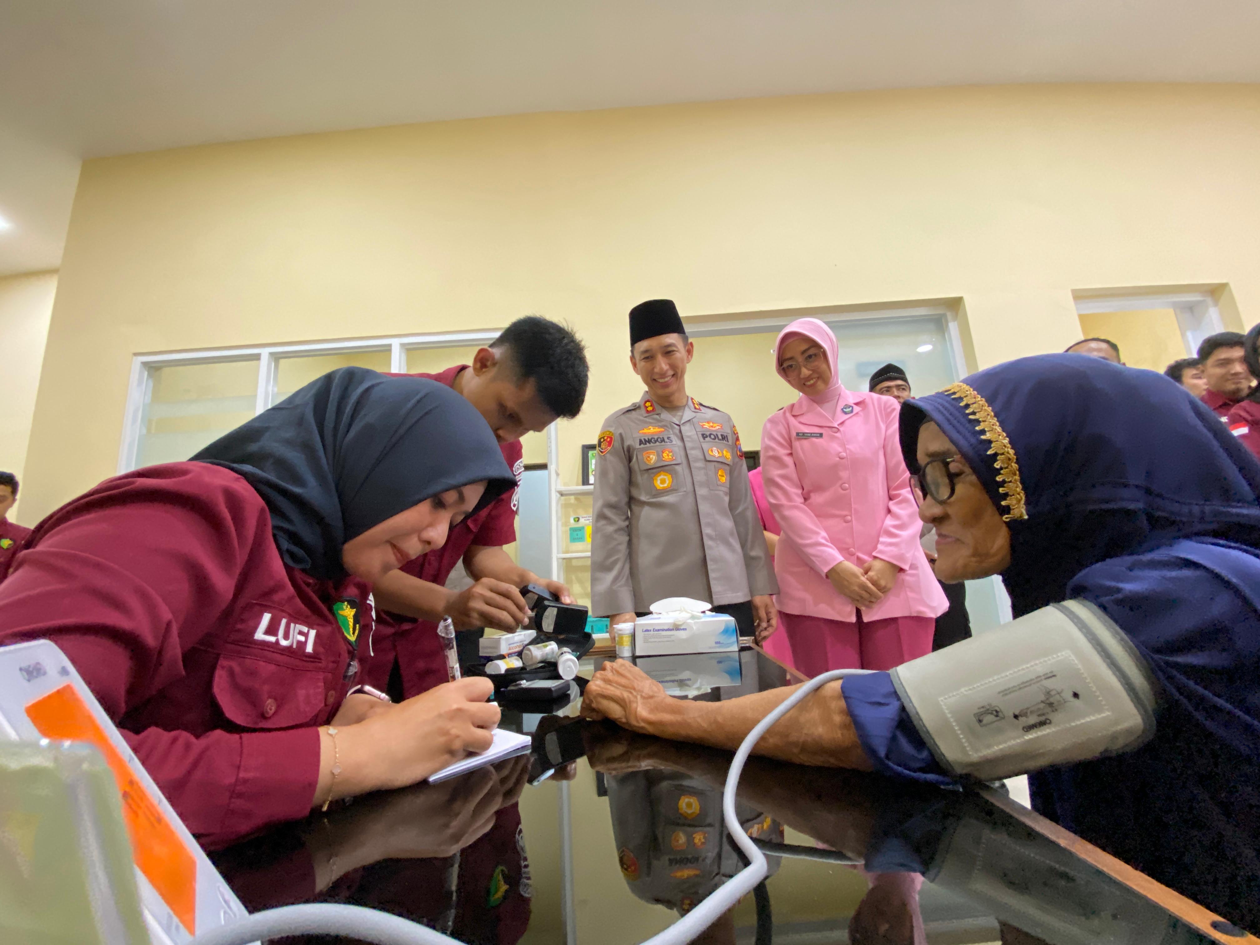 Klinik pratama Polres Kediri Kota kembali beroperasi.