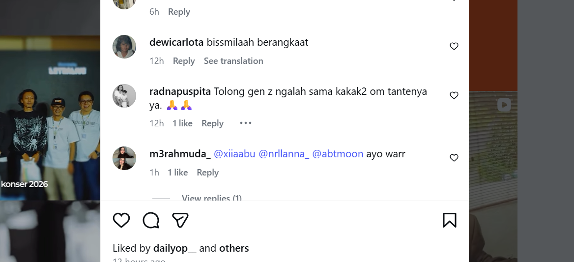 Salah satu komentari di postingan Instagram (Instagram/@poliponi.id)