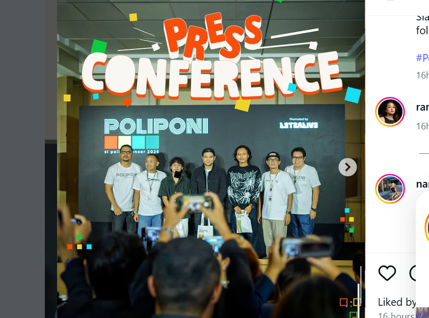 Press Conference di Hotel Santika Malang (Instagram/@poliponi.id)