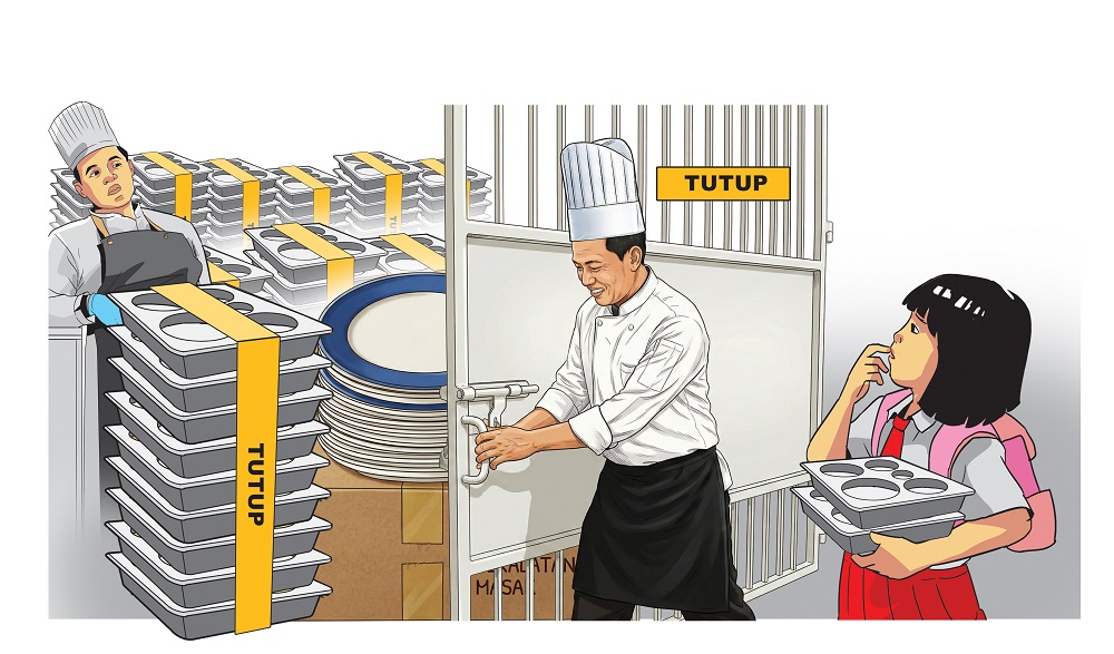 Ilustrasi SPPG di suspend karena kasus keracunan