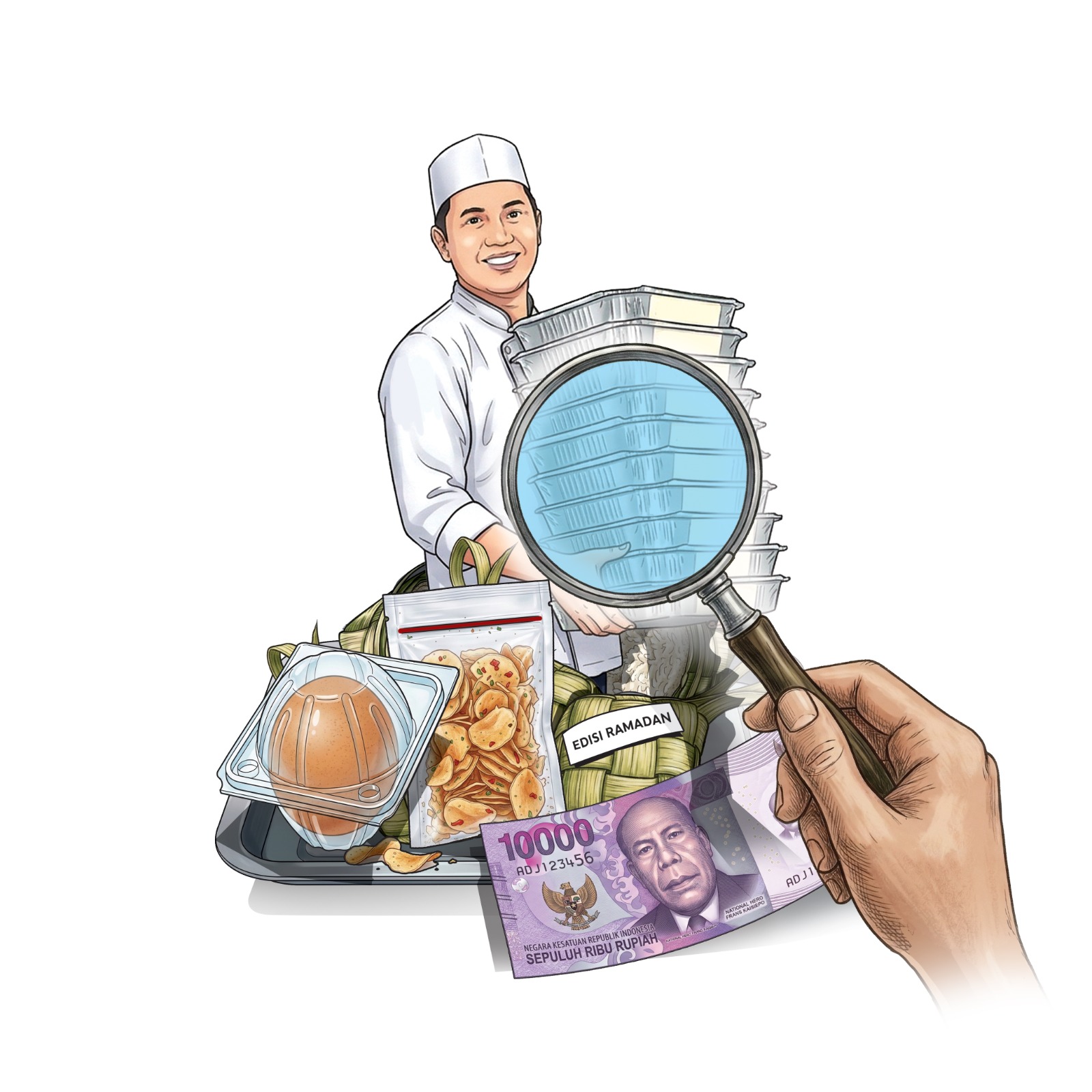 Ilustrasi program Makan Bergizi Gratis