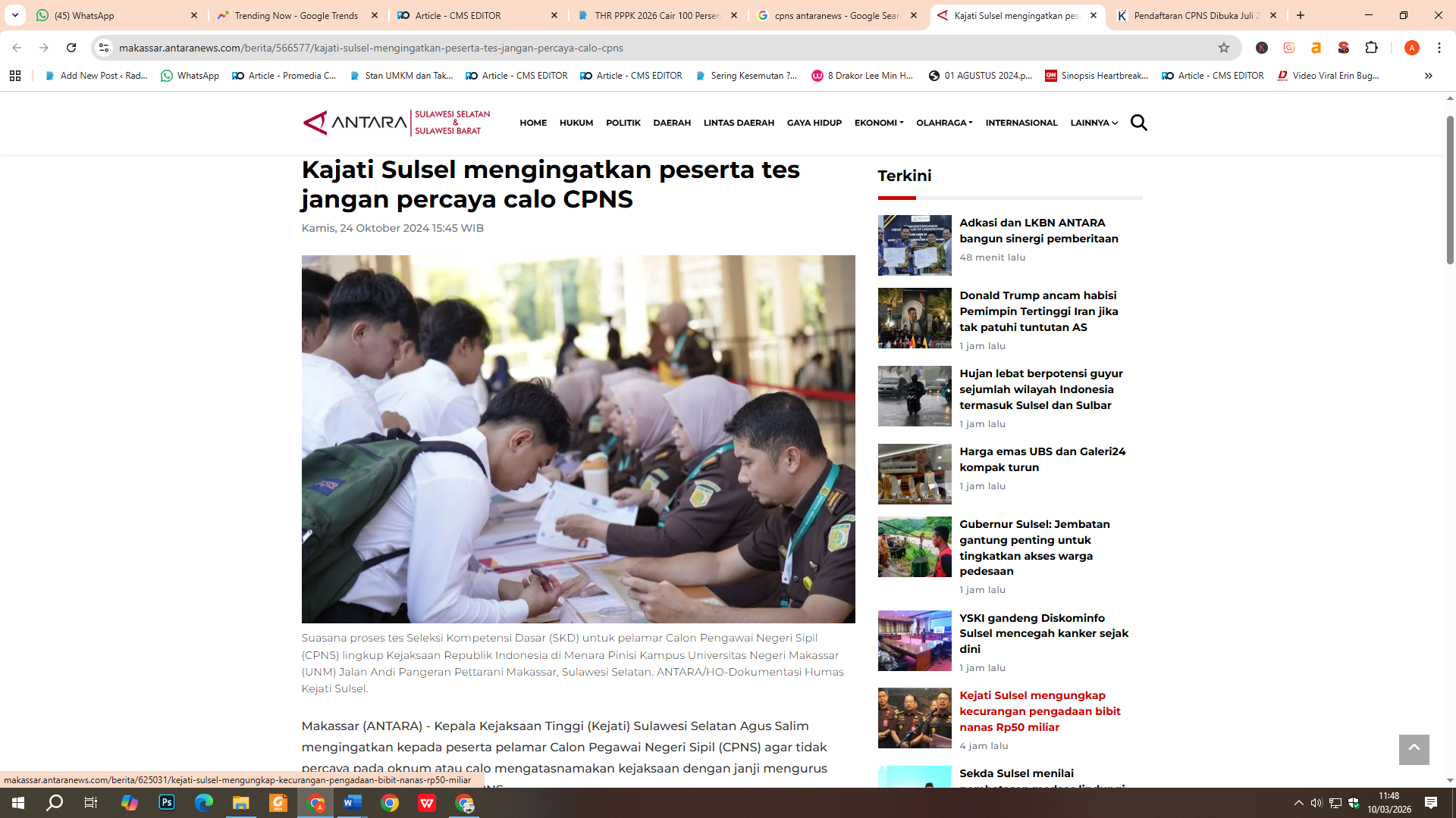 pendaftaran CPNS 2026 diisukan dibuka bulan Juli