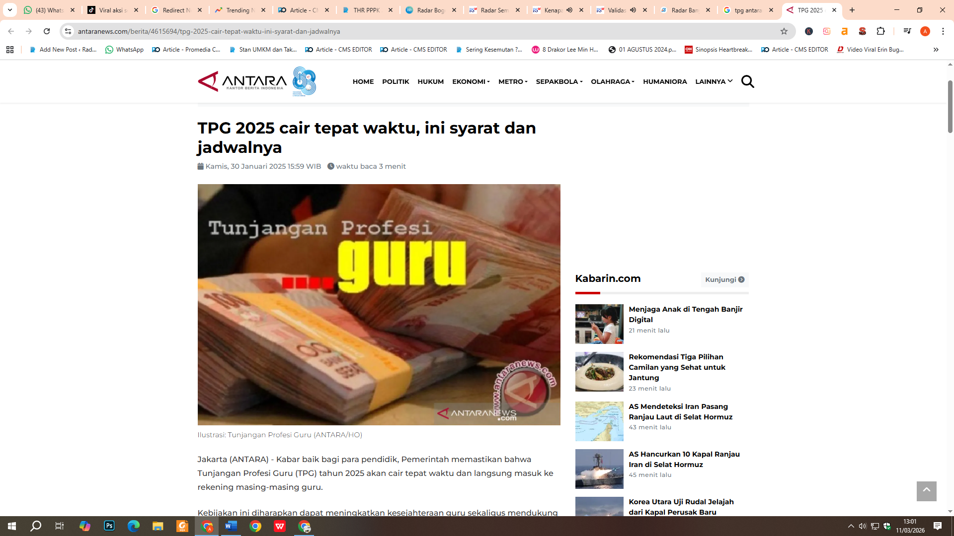 Tunjangan Profesi Guru