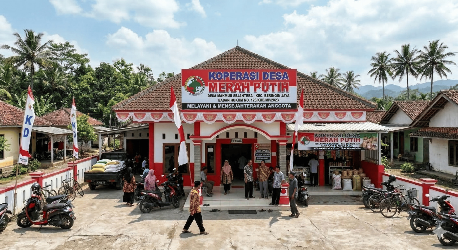 Ilustrasi Koperasi Desa Merah Putih