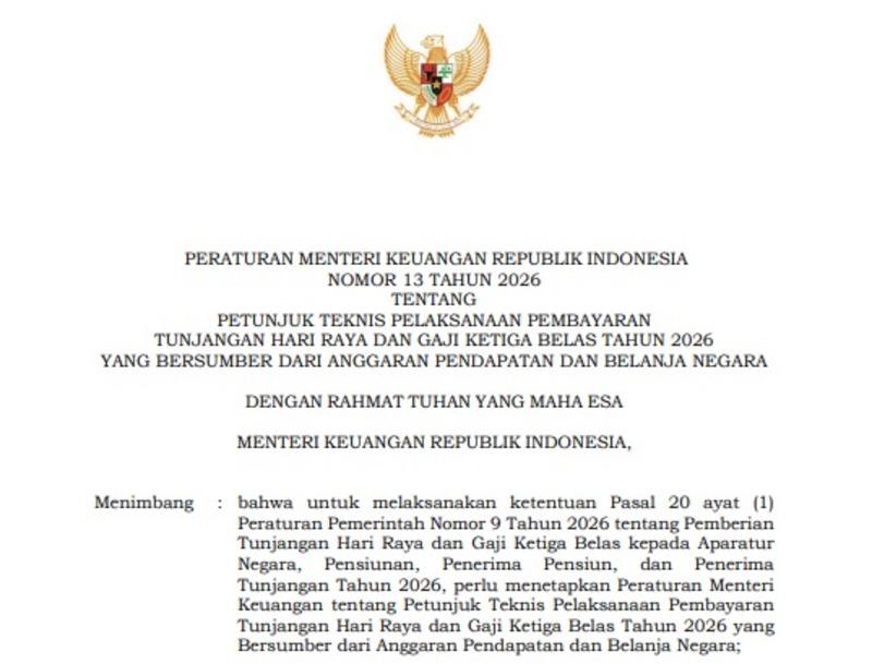 PMK No. 13 Tahun 2026