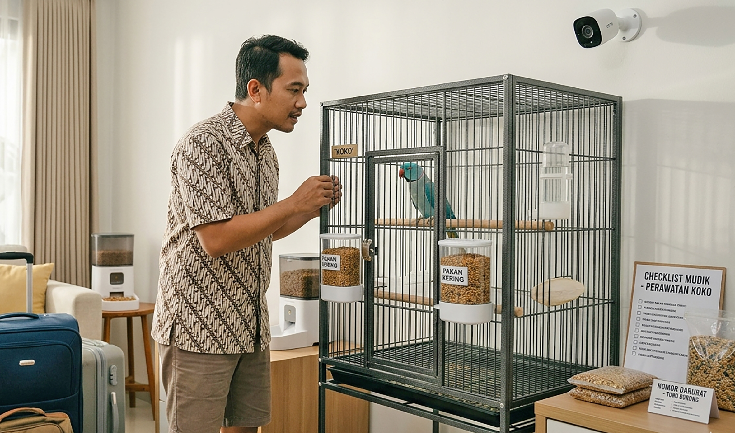 Tips aman saat meninggalkan burung saat mudik lebaran