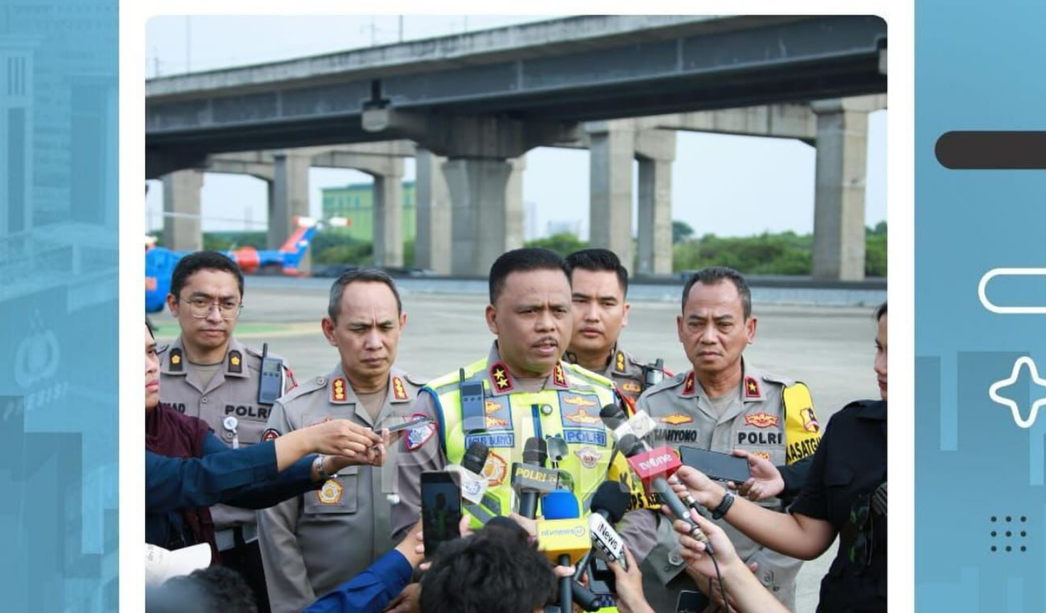  Korlantas Polri menyiapkan rekayasa lalu lintas (Instagram/divisihumaspolri )