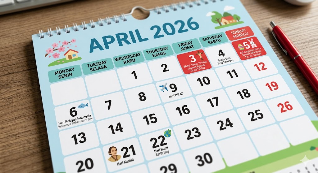 Jadwal Libur April 2026: Minim Tanggal Merah tapi Ada Long Weekend