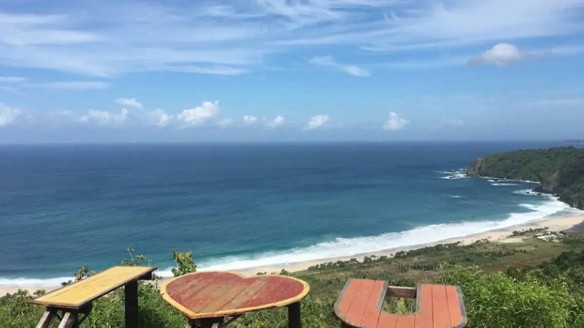 Gardu pandang Pantai Modangan Malang Selatan (tangkapan layar maps)