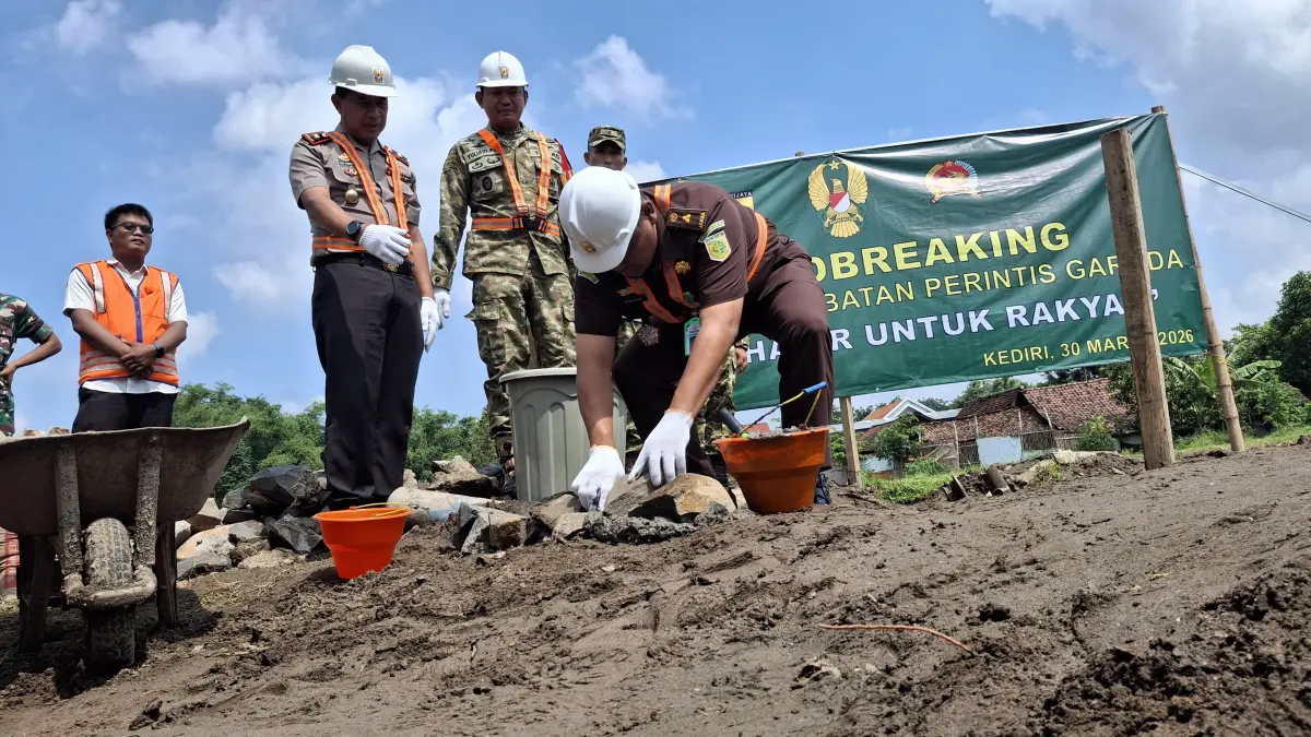Pembangunan jembatan perintis garuda papar resmi dimulai (ASAD. MS)